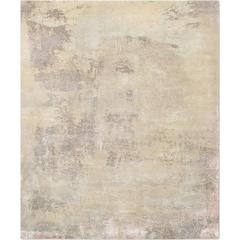 
Elements No. 01_Light Gold Blush
 Hand-Knotted Tibetan Modern Abstract Rug Silk