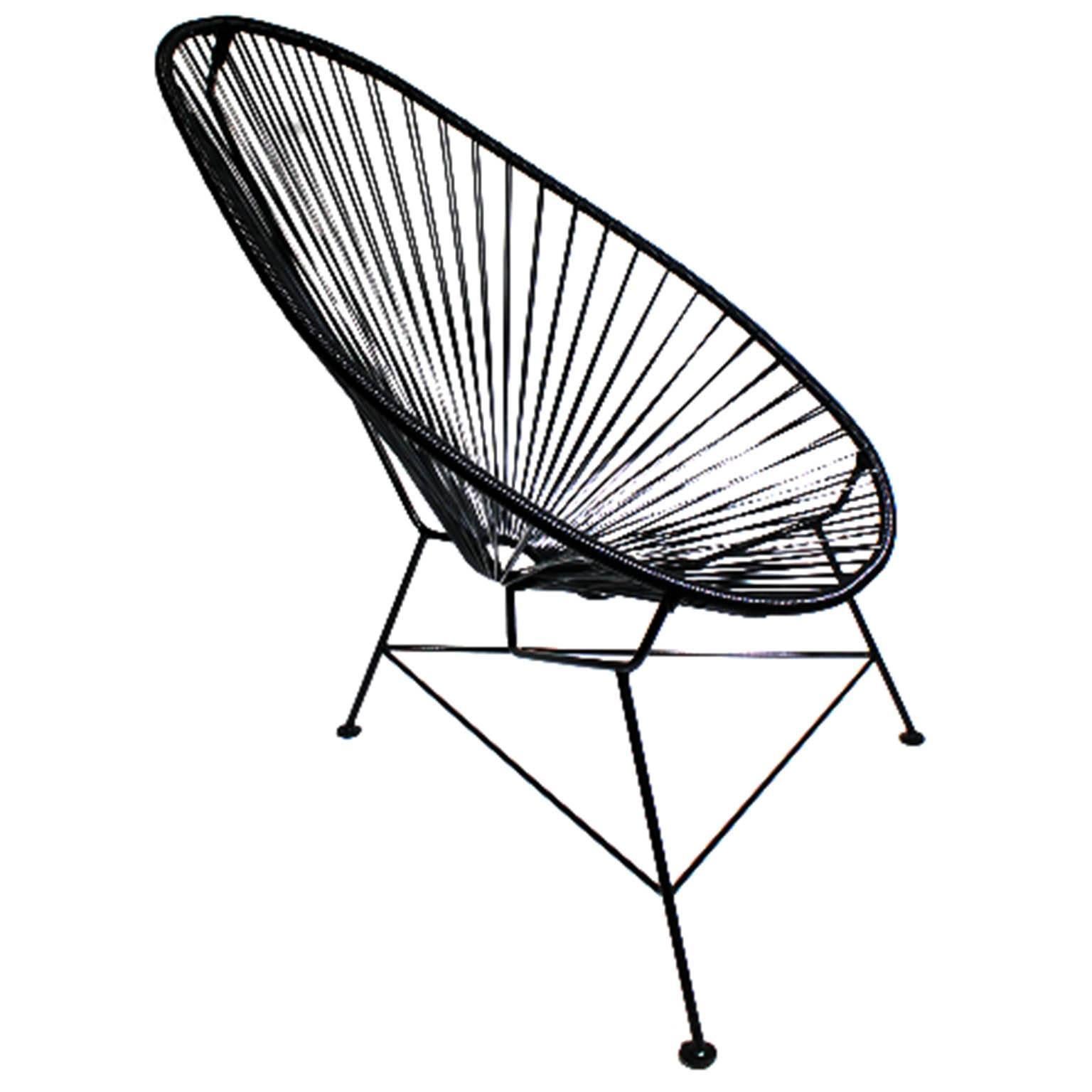 Handmade Vinyl and Steel Alcapaco Chair