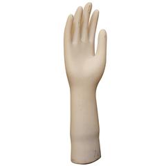 Mid-Century Industrial Ceramic Glove Mold