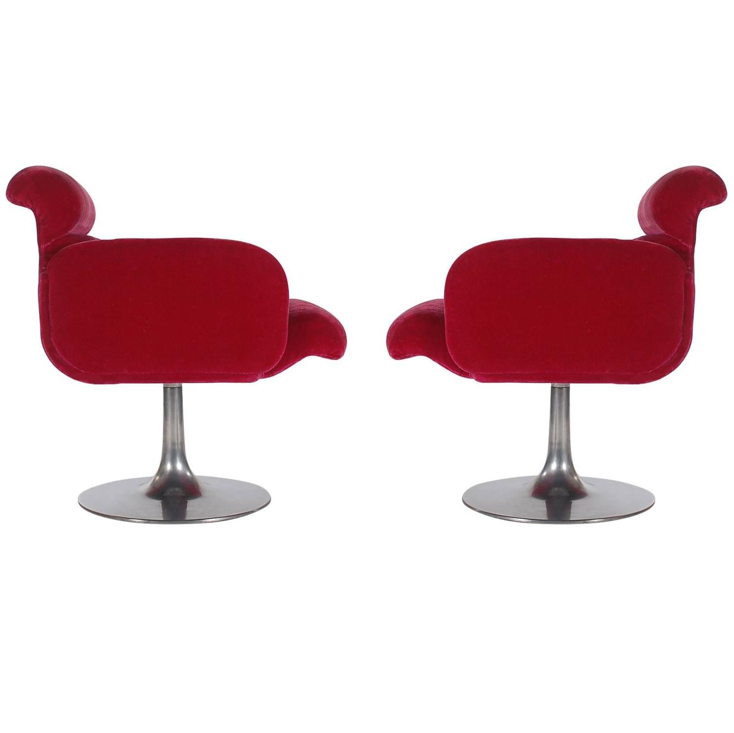 Midcentury Modern Red Swivel Lounge Chairs With Tulip Bases By - Midcentury Modern Red Swivel Lounge Chairs With Tulip Bases By Stendig Forsale At Stdibs midcentury modern red swivel lounge chairs with tulip bases by - midcentury modern red swivel lounge chairs with tulip bases by stendig forsale at stdibs