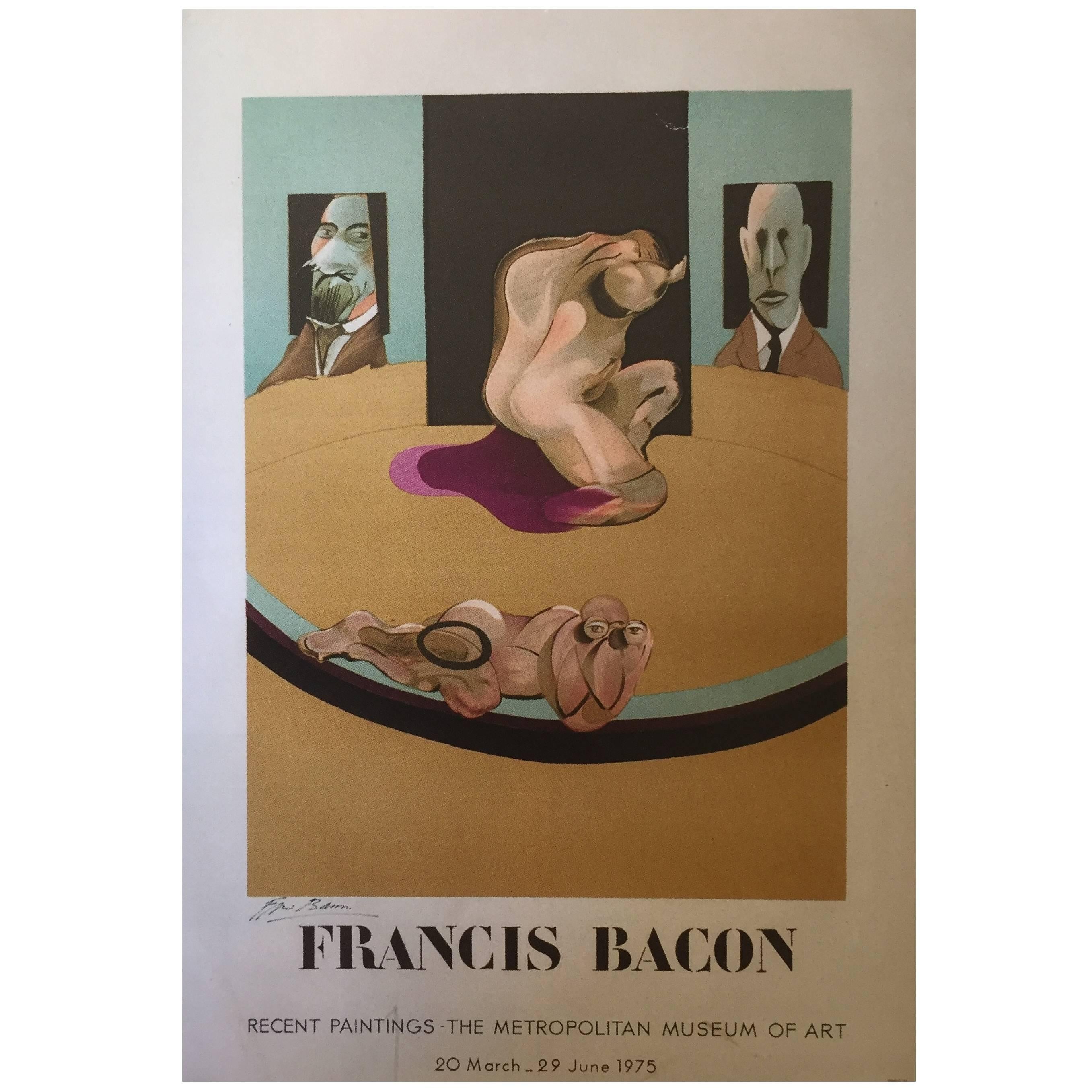 Francis Bacon Lithograph Poster, Signed and Numbered 91/200