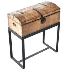 Antique Spanish Coloniel Parchment Chest