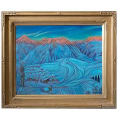 "Sledding Hill" by Utah artist Dennis Smith 8