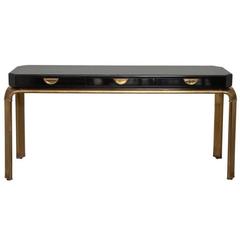 John Widdicomb Three-Drawer Console Table, circa 1970