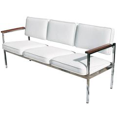 Vintage Mid-Century Steel Case Three-Seat Sofa 7