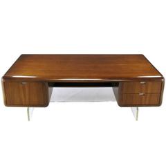 Solid Walnut Desk Designed by Vladimir Kagan, circa 1965, Made in USA