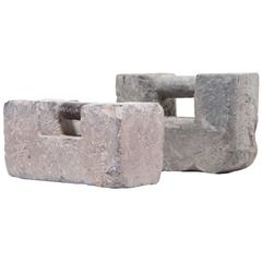 Two Ishi Sashi Martial Arts Weights 10