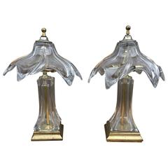 Mid-Century Pair of Murano Glass Lamps 7