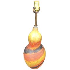 Large Ceramic Lamp by Italian Ceramicist Marcello Fantoni