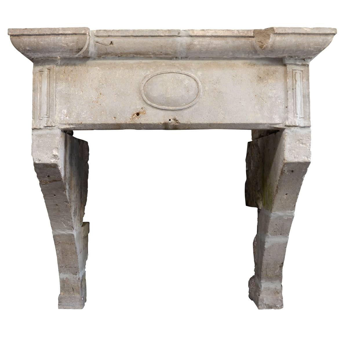 Louis 13 Hard Stone Fireplace, 17th Century For Sale