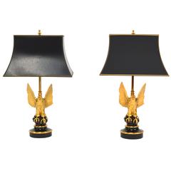 Paire de lampes de table DeKnudt Eagle:: France:: vers 1970