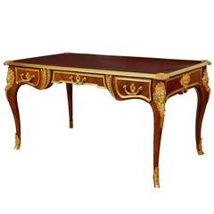 Regence Style Ormolu-Mounted Kingwood Bureau Plat 7