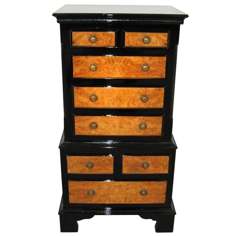 Schubladenschrank mit Nussbaum-Front, 1930er Jahre 1