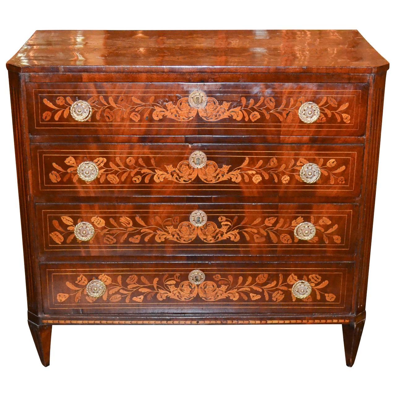 18th Century Dutch Marquetry Chest