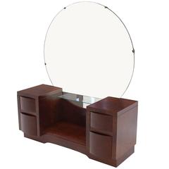 Burl Wood Art Deco Vanity 2