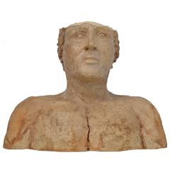 Neoclassical Style Pottery Bust 7
