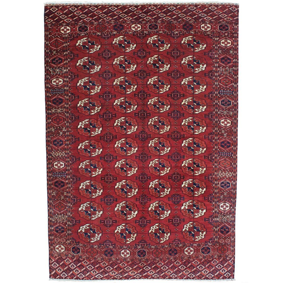 Antique Turkmen Main Carpet For Sale