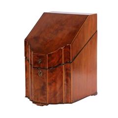 Antique George III Mahogany Knife Box