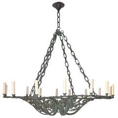 French Wrought Iron Chandelier