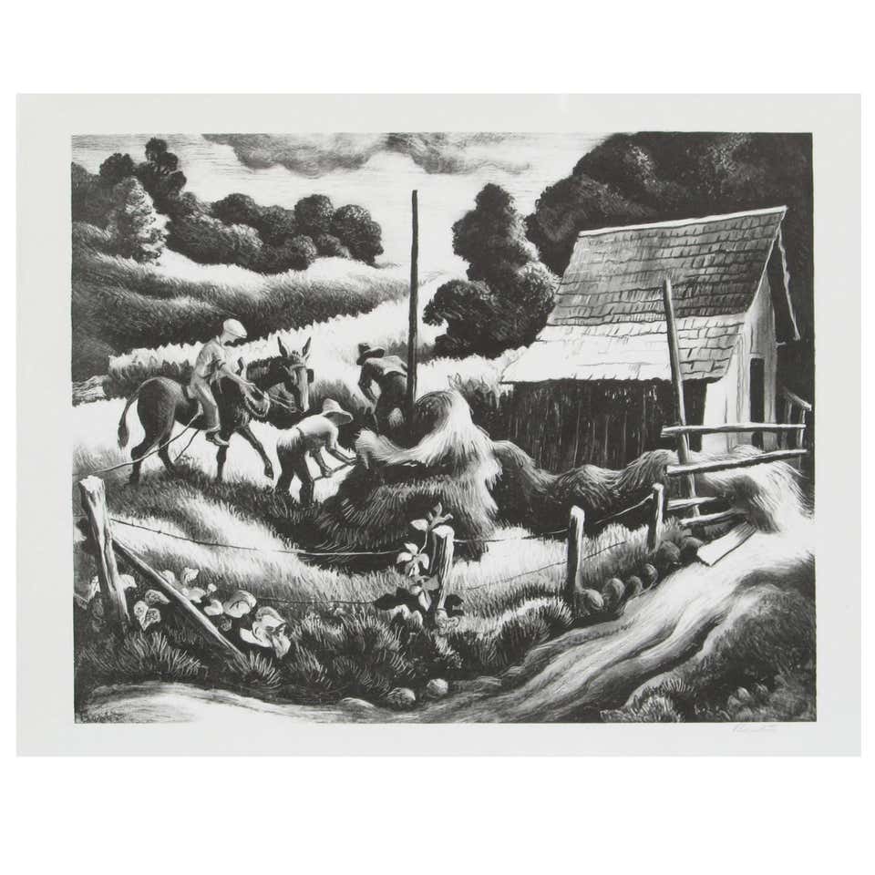 Thomas Hart Benton Lithographs 10 For Sale on 1stDibs