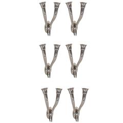 Six 1950s Wall Sconces 1