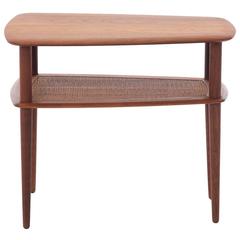 Danish Modern Coffee Table with Shelf