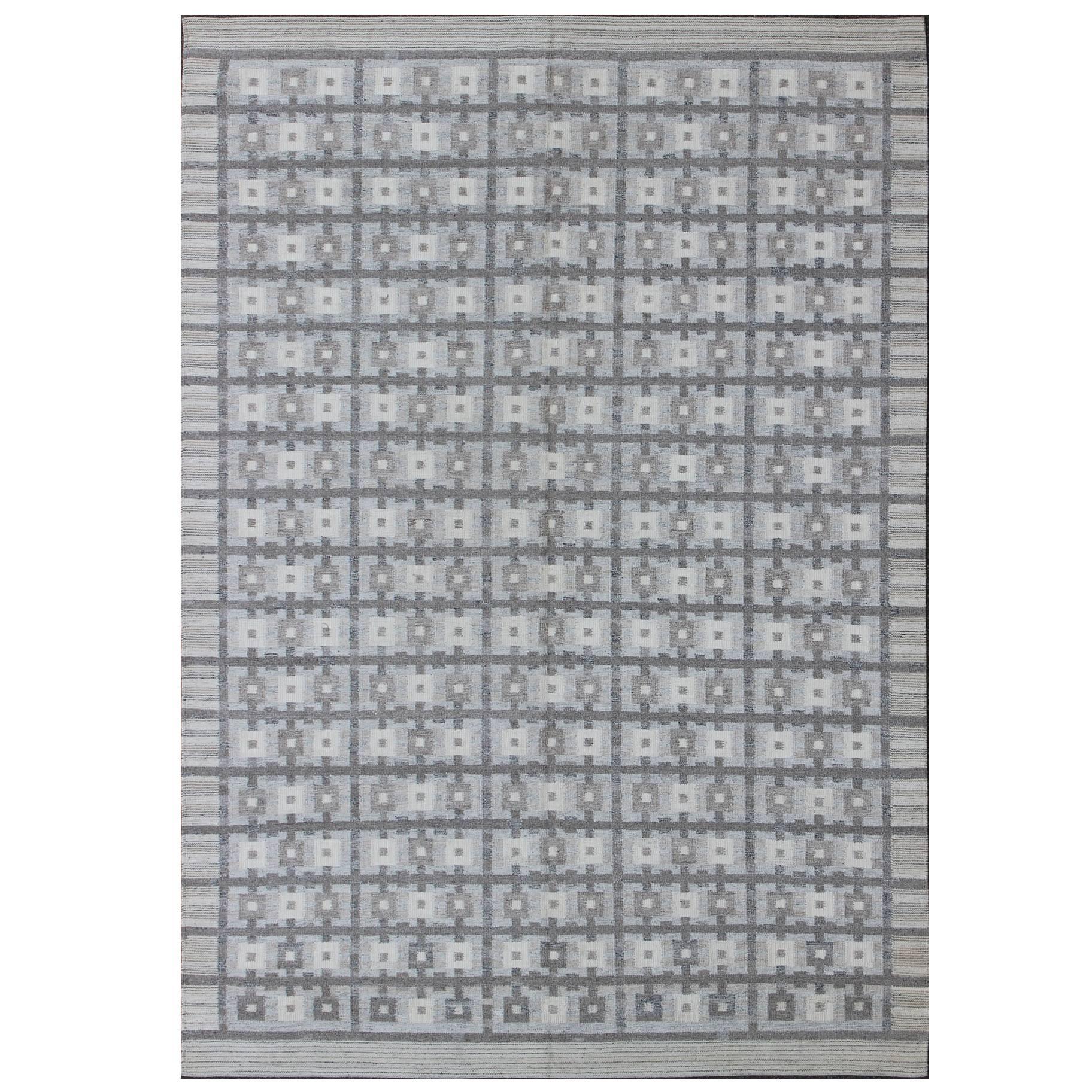 Large Modern Scandinavian/Swedish Design Rug by Keivan Woven Arts