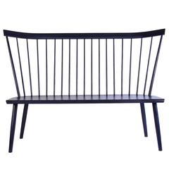 63" Colt Settee in Ebonized Maple 8