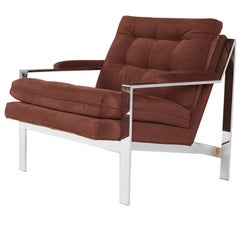 Cy Mann Chrome Lounge Chair for Cy Mann Designs Ltd, circa 1970s
