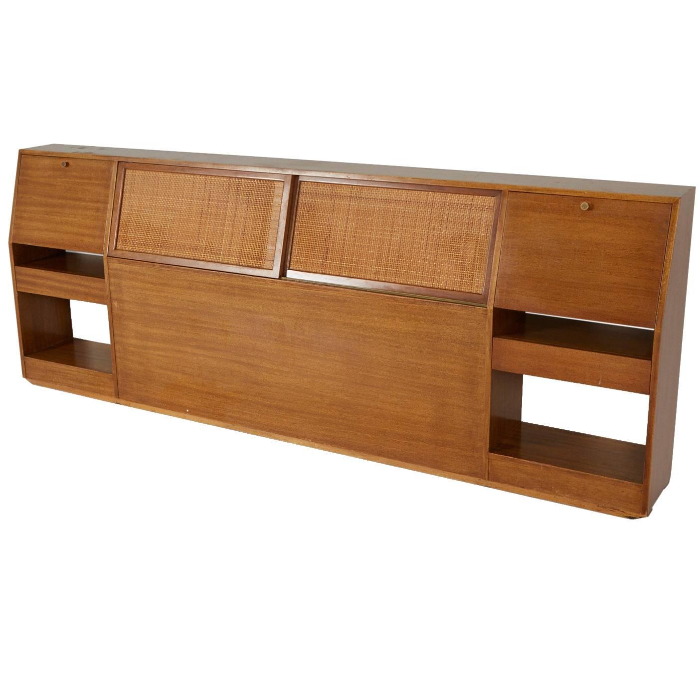 Harvey Probber Queen/Full Mid-Century Modern Headboard, circa 1950s