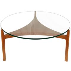 Sven Ellekaer Danish Teak and Glass Sofa Table