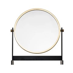 Table Mirror in Brass Produced in Sweden