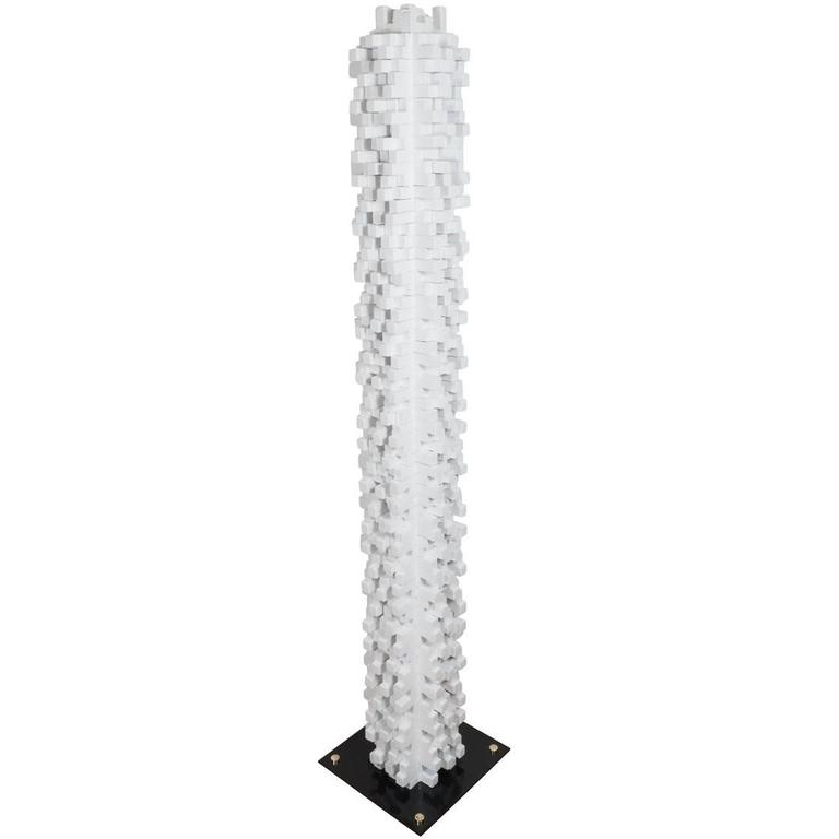 Stacked Wood Block Sculpture at 1stDibs