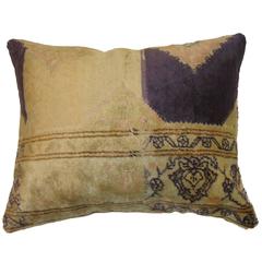 Anatolian Rug Pillow with Purple Accents