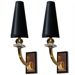 Maison Jansen Pair of Sconces, Three Pairs Available