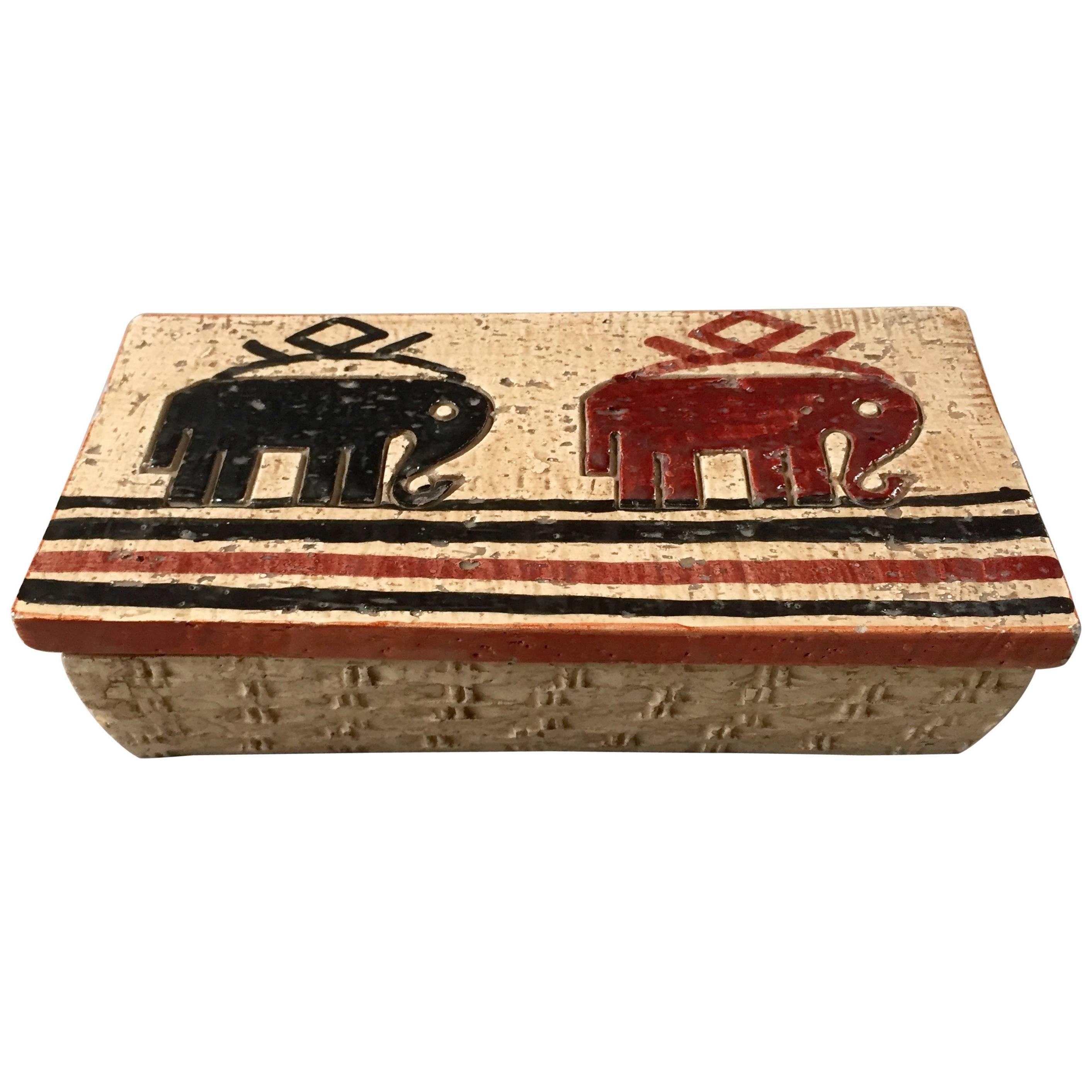 Rosenthal Netter Ceramic Box with Elephants