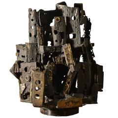 Italian Brutalist Bronze Sculpture by Gino Cortelazzo 6