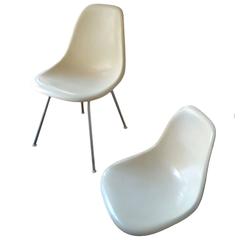 Charles and Ray Eames for Herman Miller Parchment Shell Chairs