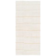 Beige and Tan Vintage Hemp Rug
