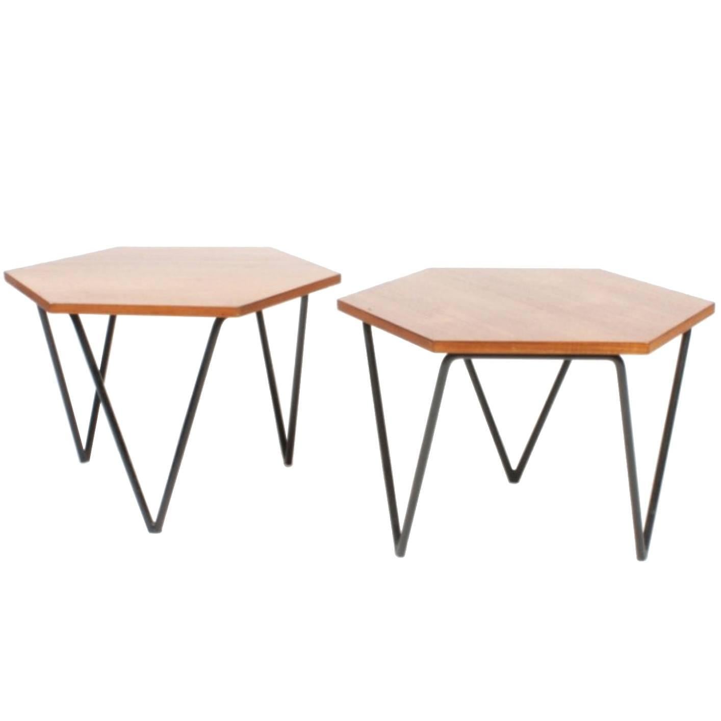 Pair of Elegant Side Tables by Gio Ponti, Isa Edition, 1950s For Sale