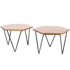 Pair of Elegant Side Tables by Gio Ponti, Isa Edition, 1950s