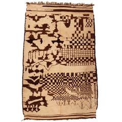 White Ground Rehamna Berber Carpet