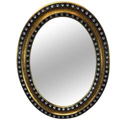 Irish Regency Style Oval Mirror