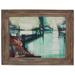 Wonderful Early Abstract Painting by Paul Maxwell 3