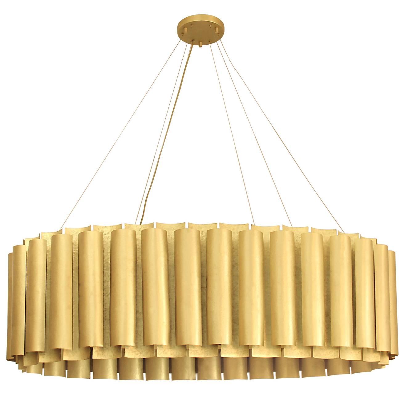 Aura Suspension in Hammered Brass