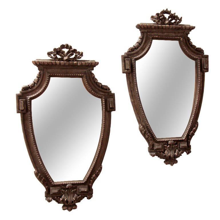 Paar italienische Spiegel aus dem 19. Jahrhundert
