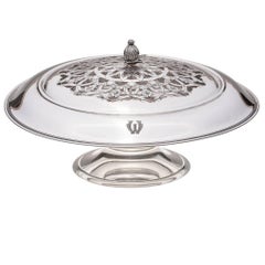 Centerpiece, Flower Frog Sterling Silver Bowl