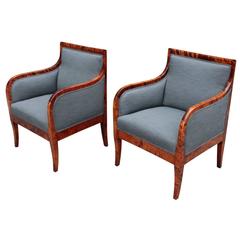 Swedish Pair of Art Deco Period Bergères