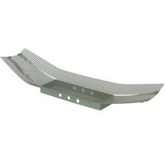 Green Enameled Perforated Metal Tray Centerpiece