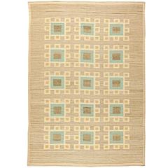 Modern Swedish Flat-Weave Rug
